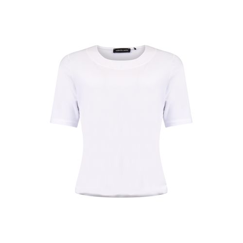 Roberto Sarto dameskleding t-shirts & tops - blouson ronde hals. beschikbaar in maat 44,46 (wit)