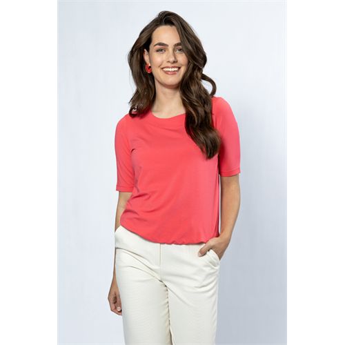 Roberto Sarto dameskleding t-shirts & tops - blouson ronde hals. mix 38,40,42,44,46 (rood)