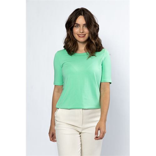 Roberto Sarto dameskleding t-shirts & tops - blouson ronde hals. mix 38,40,44,48 (groen)