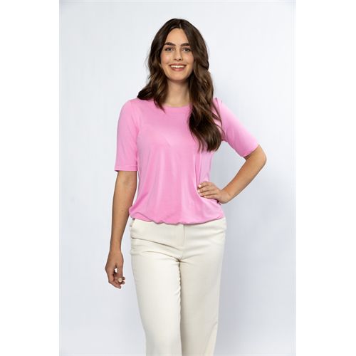 Roberto Sarto dameskleding t-shirts & tops - blouson ronde hals. mix 42,48 (roze)