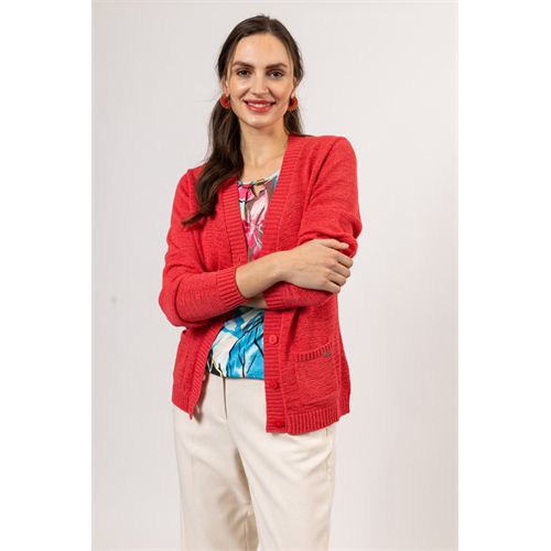 Roberto Sarto dameskleding truien & vesten - cardigan l/s. beschikbaar in maat 38 (rood)