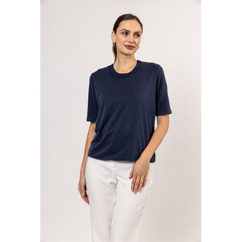 Roberto Sarto dameskleding t-shirts & tops - blouson ronde hals. mix 38,40,48 (blauw)