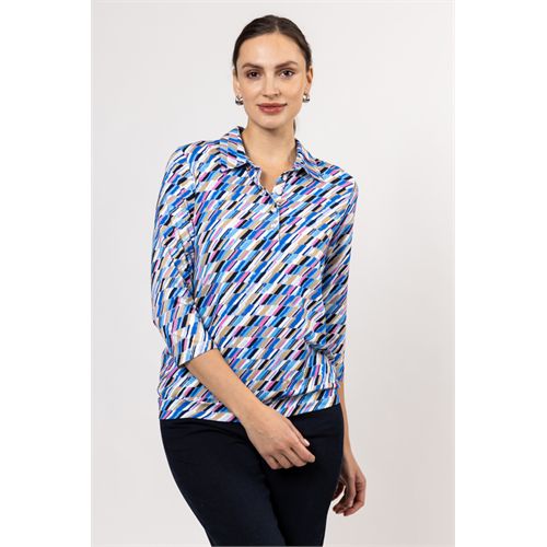 Roberto Sarto dameskleding t-shirts & tops - blouson polo 3/4 sl. mix 38,42,48 (multicolor)