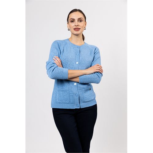 Roberto Sarto dameskleding truien & vesten - cardigan l/s. beschikbaar in maat 38,40,42,44,46,48 (blauw)