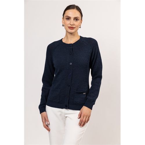 Roberto Sarto dameskleding truien & vesten - cardigan l/s. beschikbaar in maat 38,40,42,44,46,48 (blauw)