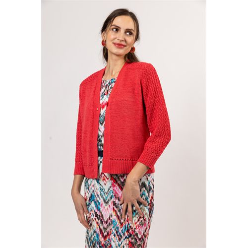 Roberto Sarto dameskleding truien & vesten - cardigan l/s. mix 38,40,42,44,46,48 (rood)