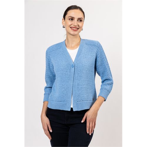 Roberto Sarto dameskleding truien & vesten - cardigan l/s. mix 38,40,46,48 (blauw)