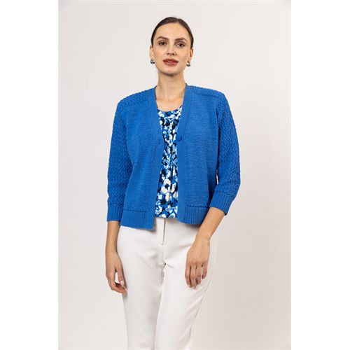 Roberto Sarto dameskleding truien & vesten - cardigan l/s. mix 42,48 (blauw)