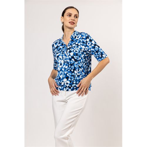 Roberto Sarto dameskleding t-shirts & tops - blouson underborder s/s. mix  (multicolor)