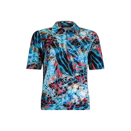 Roberto Sarto ladieswear t-shirts & tops - blouson underborder s/s. available in size 38,40,42,44,46 (multicolor)
