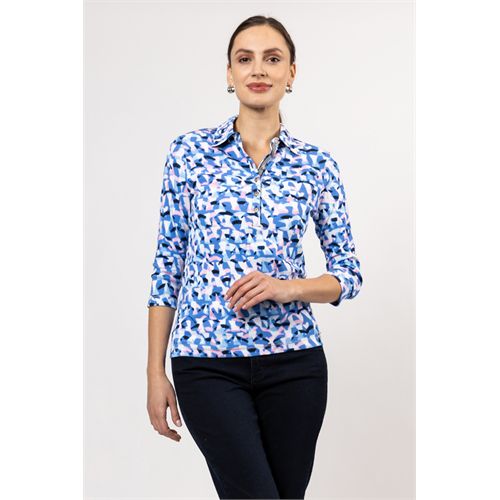 Roberto Sarto dameskleding t-shirts & tops - t-shirt polo 3/4 sl. mix 42,46,48 (multicolor)