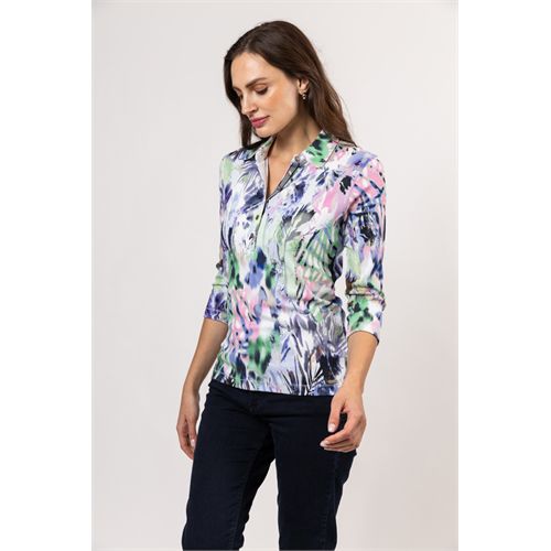 Roberto Sarto dameskleding t-shirts & tops - t-shirt polo 3/4 sl. mix 38,40,44 (multicolor)