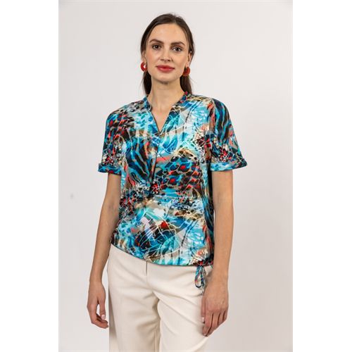 Roberto Sarto dameskleding t-shirts & tops - t-shirt cut-on sleeve s/s. beschikbaar in maat 38,40,42,44,46,48 (multicolor)