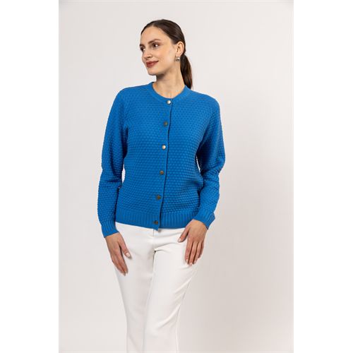 Roberto Sarto dameskleding truien & vesten - cardigan l/s. mix 38,40,42,44,46,48 (blauw)