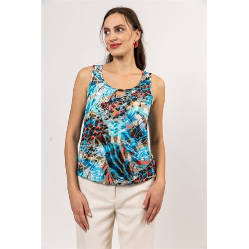 Roberto Sarto dameskleding t-shirts & tops - singlet o-neck. mix  (multicolor)