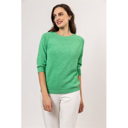 Roberto Sarto dameskleding truien & vesten - pullover 3/4 m. mix 46 (groen)