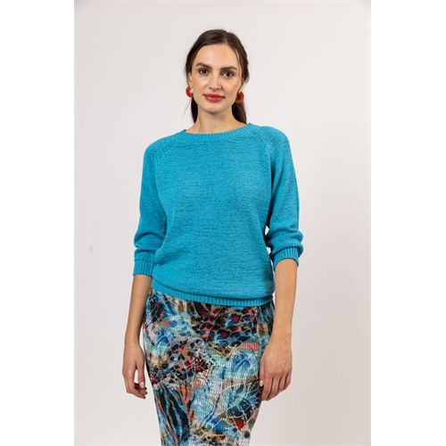 Roberto Sarto dameskleding truien & vesten - pullover 3/4 m. mix 38,40,42,44,46,48 (blauw)