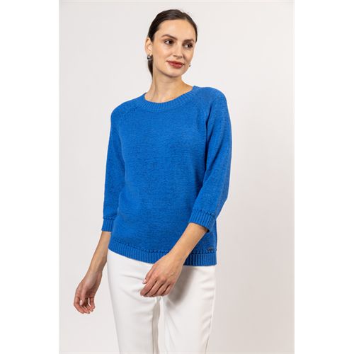 Roberto Sarto dameskleding truien & vesten - pullover 3/4 m. mix 38,42,46,48 (blauw)