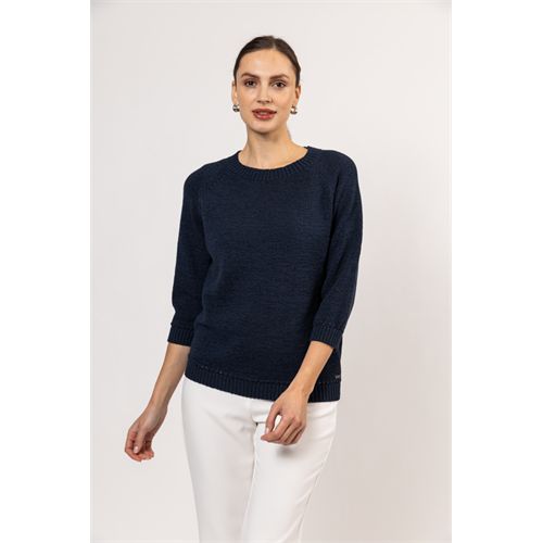 Roberto Sarto dameskleding truien & vesten - pullover 3/4 m. mix 38,40,42,44,46 (blauw)