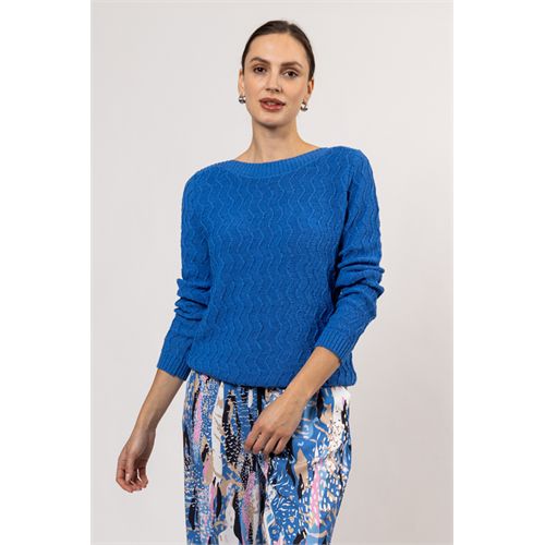 Roberto Sarto dameskleding truien & vesten - pullover l/s. mix 38,48 (blauw)