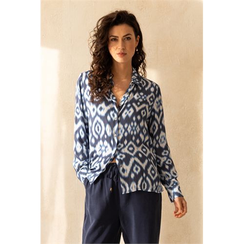 Anotherwoman dameskleding blouses & tunieken - blouse. mix  (multicolor)