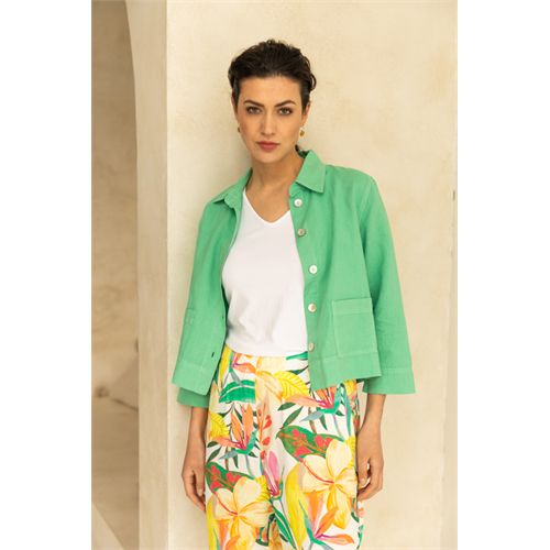 Anotherwoman dameskleding jassen & blazers - blouse jasje. mix  (groen)