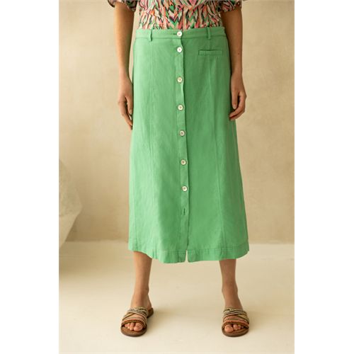 Anotherwoman dameskleding rokken - rok midi. mix  (groen)