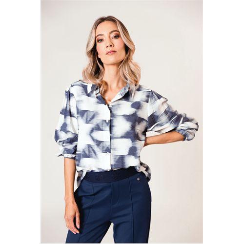 Poools dameskleding blouses & tunieken - blouse print. beschikbaar in maat  (multicolor)