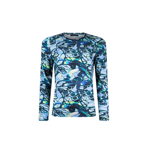 RS Sports dameskleding t-shirts & tops - t-shirt ronde hals. beschikbaar in maat 40,42,44,46,48 (multicolor)