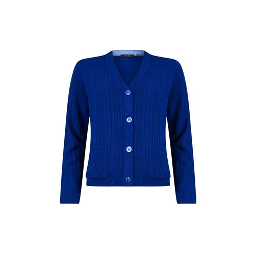 RS Sports ladieswear pullovers & vests - cardigan v-neck. available in size 38,40,42,44,46,48 (blue)
