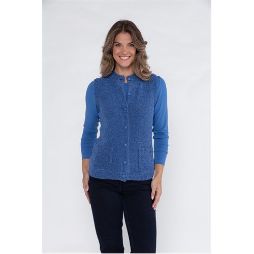 Roberto Sarto dameskleding truien & vesten - vest mouwloos. mix 38,40,42,44,46,48 (blauw)