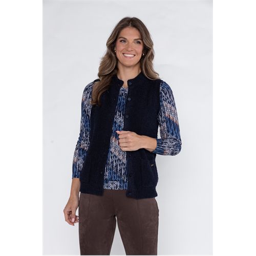 Roberto Sarto dameskleding truien & vesten - vest mouwloos. mix 38,40,42,44,46,48 (blauw)