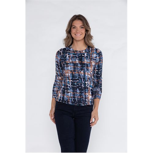 Roberto Sarto ladieswear t-shirts & tops - blouson round neck. available in size 38,42,44 (multicolor)