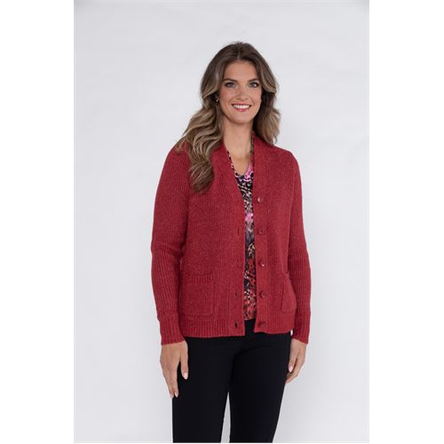 Roberto Sarto dameskleding truien & vesten - trui v-hals. mix  (rood)