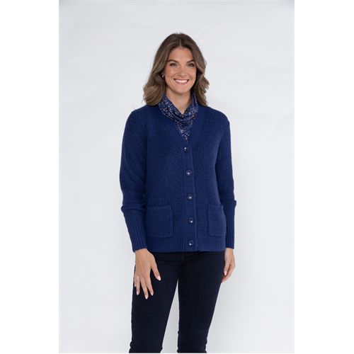 Roberto Sarto dameskleding truien & vesten - vest v-hals. mix 38,48 (blauw)