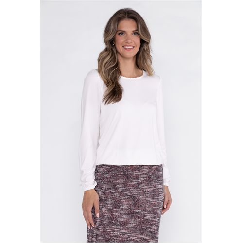 Roberto Sarto ladieswear t-shirts & tops - blouson round neck. available in size 38,40,42,44,46,48 (off-white)