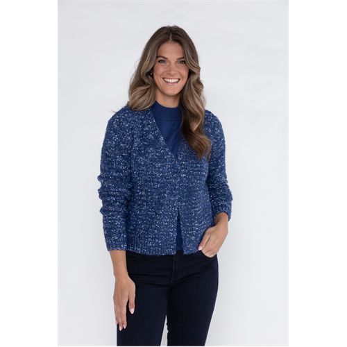 Roberto Sarto dameskleding truien & vesten - vest v-hals. mix 38,40,42,44,46,48 (blauw)