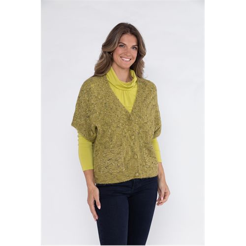Roberto Sarto ladieswear pullovers & vests - cardigan v-neck. available in size 38,40,42,44,46 (green)