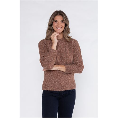 Roberto Sarto dameskleding truien & vesten - trui turtle. mix 38,40,42,44,46,48 (bruin)