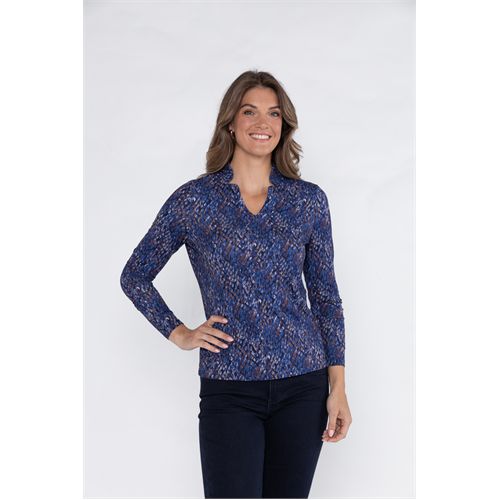 Roberto Sarto dameskleding t-shirts & tops - t-shirt v-hals. mix 40,42,44,46,48 (multicolor)