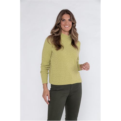Roberto Sarto ladieswear t-shirts & tops - blouson turtle. available in size 38,40,42,44,46,48 (green)