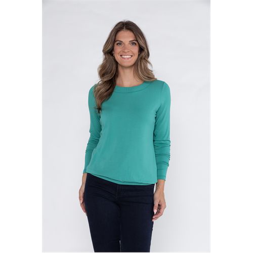 Roberto Sarto ladieswear t-shirts & tops - blouson round neck. available in size 38,40,42,44,46,48 (green)