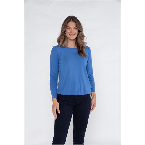 Roberto Sarto dameskleding t-shirts & tops - blouson ronde hals. mix 38,40,42,44,46,48 (blauw)