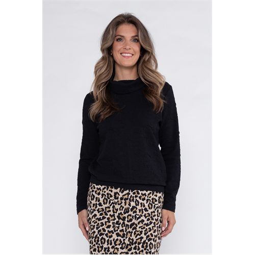 Roberto Sarto dameskleding t-shirts & tops - blouson kol. mix  (zwart)