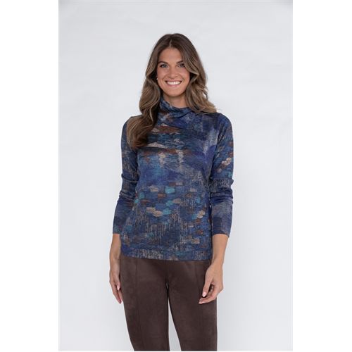 Roberto Sarto dameskleding truien & vesten - koltrui met knoopjes. mix 38,40,42,44,46,48 (multicolor)