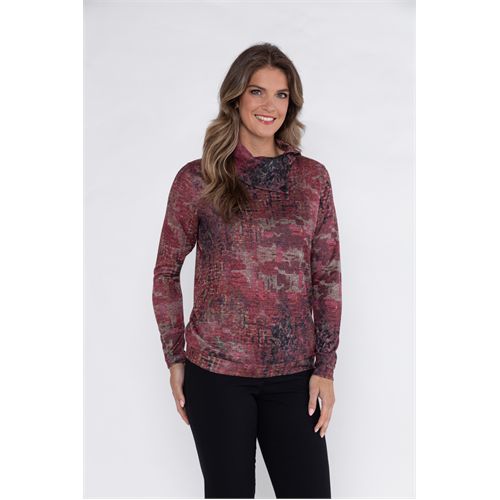 Roberto Sarto dameskleding truien & vesten - koltrui met knoopjes. mix  (multicolor)
