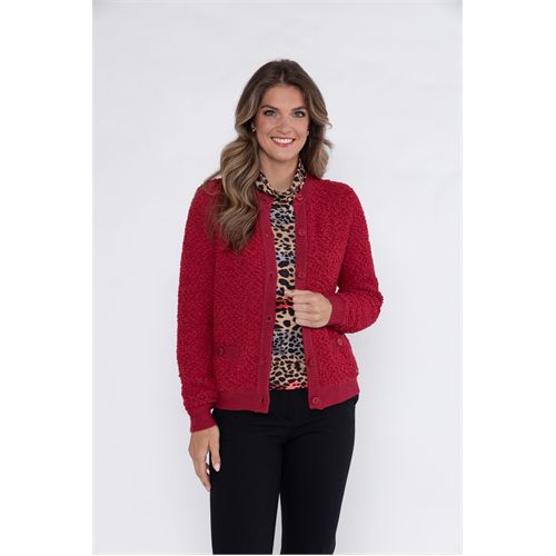 Roberto Sarto dameskleding truien & vesten - vest ronde hals. mix  (rood)