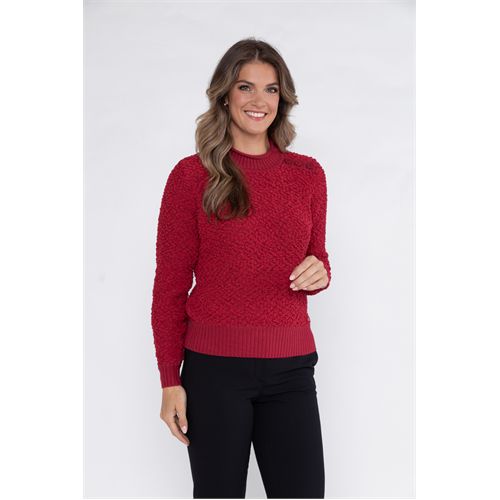 Roberto Sarto dameskleding truien & vesten - trui turtle. mix  (rood)