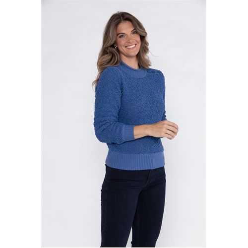 Roberto Sarto dameskleding truien & vesten - trui turtle. mix 38,40,42,44,46 (blauw)
