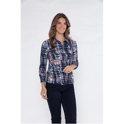 Roberto Sarto dameskleding t-shirts & tops - blouson polo. mix 40,42,44,46,48 (multicolor)